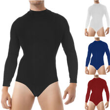 DE Herren Body Kurzarm Overalls Unterhemd Training For Fitness Gymnastik Trikot