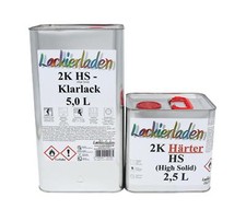 SET 2K HS Klarlack 2:1 inkl. Härter normal 7,5 L | 5,0 L Klarlack 2,5 L Härter