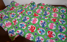 3 tlg. DDR Kinder-Bettwäsche Kindergarten / Krippe 1970er Jahre Teddy Fuchs Maus