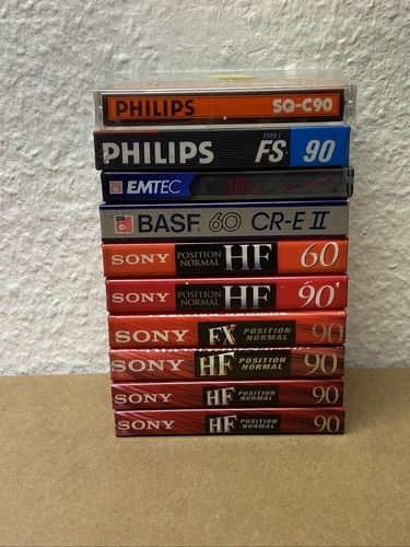 10x audiokassetten philips - 10x,