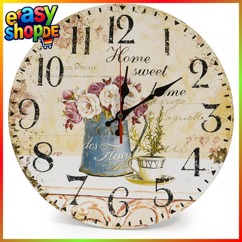 Holz wanduhr 30cm - holz,