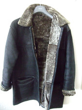 Damen SHEARLING Winterjacke Lammfelljacke Jacke Felljacke Pelzmantel Mantel 44