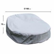 Sonneninsel Abdeckung Ø 185-225 cm Schutzhülle Gartenmöbel Abdeckplane Rund Oval