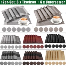 12er Set Tischset PVC Platzset