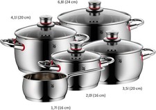 WMF Quality one Topf-Vorteils-Set, 5-teilig, induktionsgeeignet