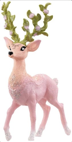 Zauberhafte rosa rehfigur mit - zauberhafte,