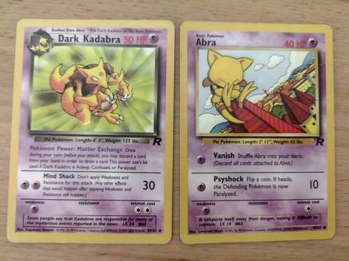 Pokémon karte dunkles kadabra - dunkles,