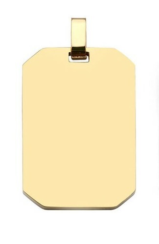 Massiv dog tag mit - id, kette