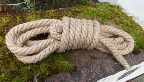 Dickes tau seil - tau, maritime