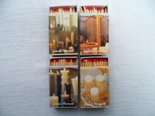 4 Streichholzschachteln groß  "Grand Moments - Kerzen"