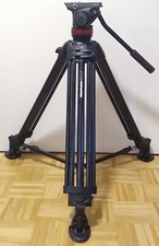 Manfrotto Stativ-Set Stativ 546BK + Kopf MVH502A + Tasche + 2 Gelenkarme