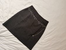 Grauer Office  Minirock Gr. S