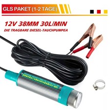 12V 38mm 30L/Min Auto Edelstahl Tauchpumpe Diesel Öl Pumpe Wasserpumpe Transfer