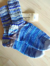 Handgestricke Wollsocken
