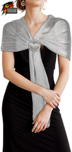 Glitzer stola damen festlich - glitzer,