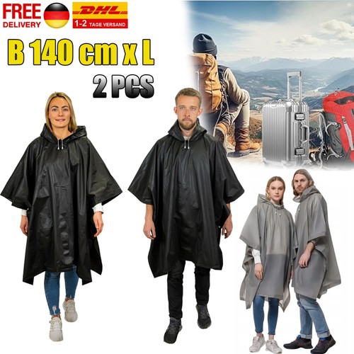 Regenjacke regenponcho - 2x,