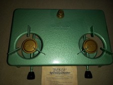 DDR Ostalgie Spirituskocher Desca Doppel Original Dachbodenfund Camping Outdoor