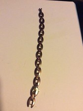 Armkette mit roten Steinen PAT. ANG. Silber