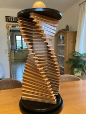CD Ständer drehbar, Helix, Holz-Spirale, Schreinerarbeit, 50 CD's, neuw.