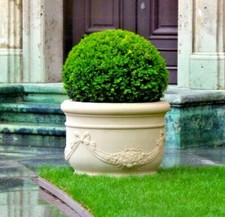 🔶Pflanzschale Pflanztrog Pflanztopf Parma Ø72 cm Sandstein Steinkunst BLACKFORM