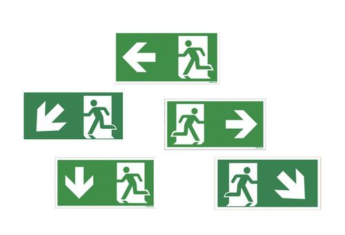 Fluchtweg notausgang schild - fluchtweg,