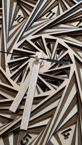 Wanduhr holz optik aus 8 - holz,