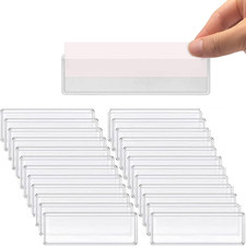Etikettenhalter, Selbstklebendes Regal, Transparent, Regal, Regal, Index, Karten