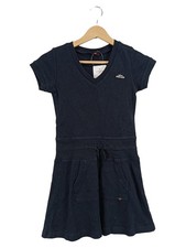 Miss Petrolio Kinder Freizeitkleid Gr. 152 Blau Uni Baumwolle Casual Sommerkleid