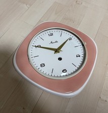 Vintage Mauthe Wanduhr Keramik