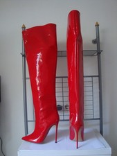 Overkneestiefel lackleder sehr - overkneestiefel, lackleder,sehr