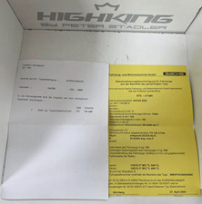 Sachs XTC 125 Papiere Muster