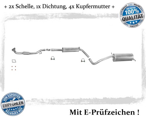 Auspuffanlage für polo - auspuffanlage,