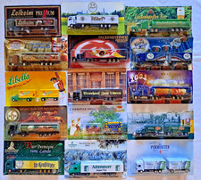 15 verschiedene LKW- Werbemodelle, Nr. 36; Biertrucks in Blister Maßstab 1:87