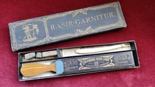 Alte Rasiermesser-Garnitur um 1880