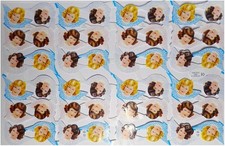 Glanzbilder Engel blond braun