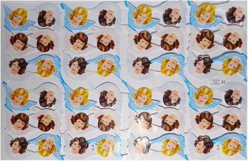 Glanzbilder engel blond braun - glanzbilder,