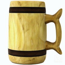 Holzkrug bierkrug l krug - holzkrug,