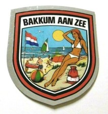 Souvenir-Aufkleber Bakkum aan