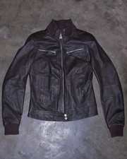 Vintage Zara TRF Lederjacke