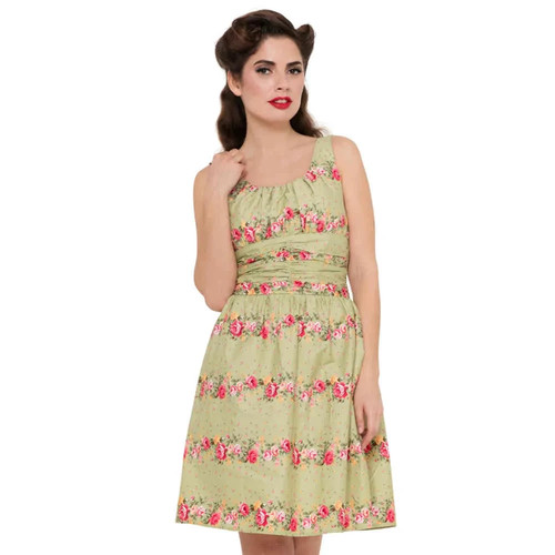 Grünes blümchenkleid angie - grünes,