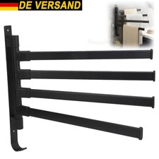 180° Drehung Handtuchhalter Edelstahl Badetuchhalter Mit 4 Armig Schwenkarm Neu