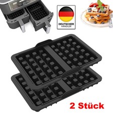 2x Waffelform Silikon Waffel Form Bäckerwaffel Belgische Waffelbackform Antihaft