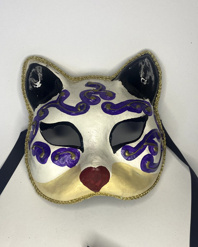 Venezianische katzenmaske - venezianische,