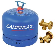 Campingaz R 904 Gasflasche gefüllt mit 1,8 kg Butangas Flaschenventil