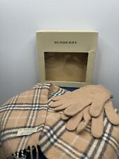 Burberry Herren Schal + Handschuhe Nova Check Lammwolle 150x24