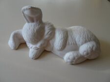Großer Hase / Kaninchen liegend Keramik Rohling Schrühware  27,5  x 13  x 11,5