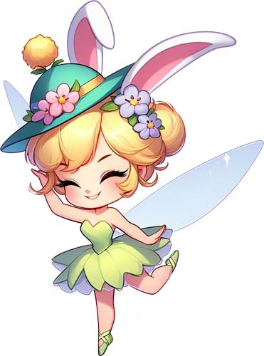 Bunte ostern tinkerbell - tinkerbell, fee