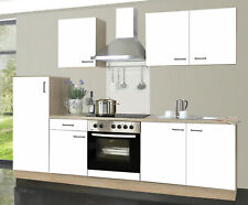 Küchenblock "Biggi" mit Geräten sonoma-eiche / weiss (NEU)