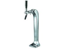 Schanksäule Zapfsäule Schwanenhalssäule 1 leitig mit Kompensatorhahn Zapfhahn