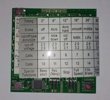 YEP ESC Programmierkarte / Programming card